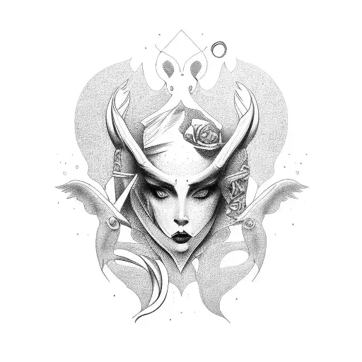 lilith tattoo design idea
