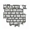 brick wall art tattoo design idea