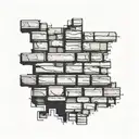brick wall art tattoo design idea