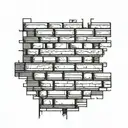 brick wall art tattoo design idea