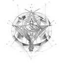 Quantum mechanics tattoo design idea