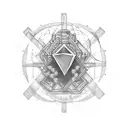 Quantum mechanics tattoo design idea