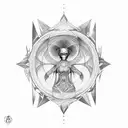 hecate símbolo tattoo design idea