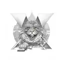 45 adapter  tattoo design idea