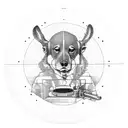 45 adapter for a record player tattoo design idea