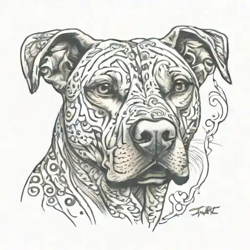 rhodesian Ridgeback tattoo design idea