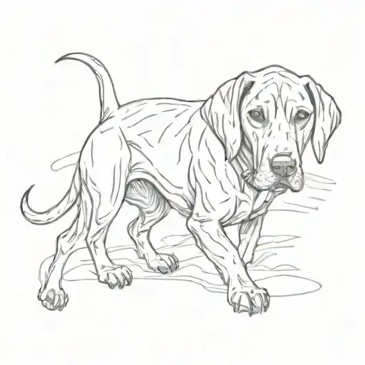 rhodesian Ridgeback tattoo design idea