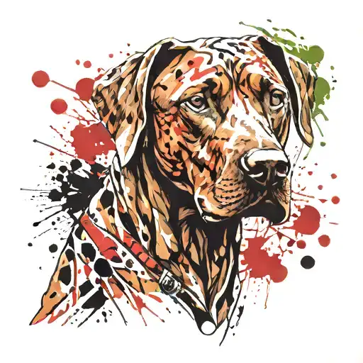 rhodesian Ridgeback tattoo design idea