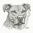 rhodesian Ridgeback tattoo design idea