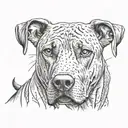 rhodesian Ridgeback tattoo design idea