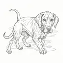 rhodesian Ridgeback tattoo design idea