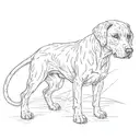 rhodesian Ridgeback tattoo design idea