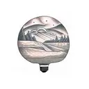 light bulb with country scene tattoo design idea