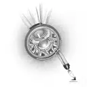 broken light bulb  tattoo design idea