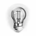 broken light bulb  tattoo design idea