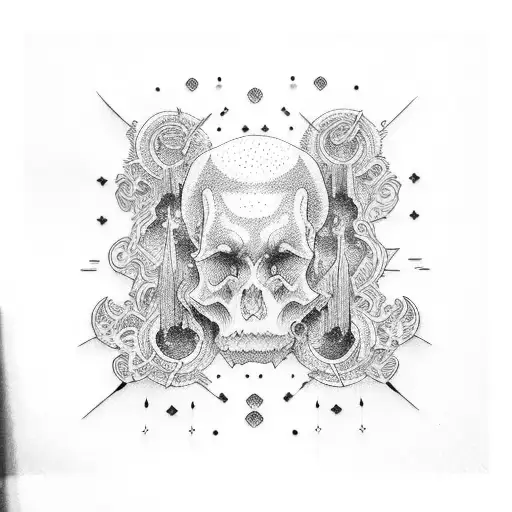 heavens gate closed tattoo design idea