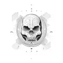 heavens gate closed tattoo design idea