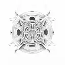 heavens gate closed tattoo design idea