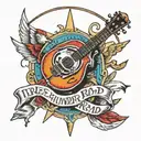 thunder Road Bruce Springsteen  tattoo design idea