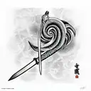 Sword tattoo design idea