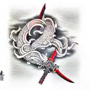 Sword tattoo design idea