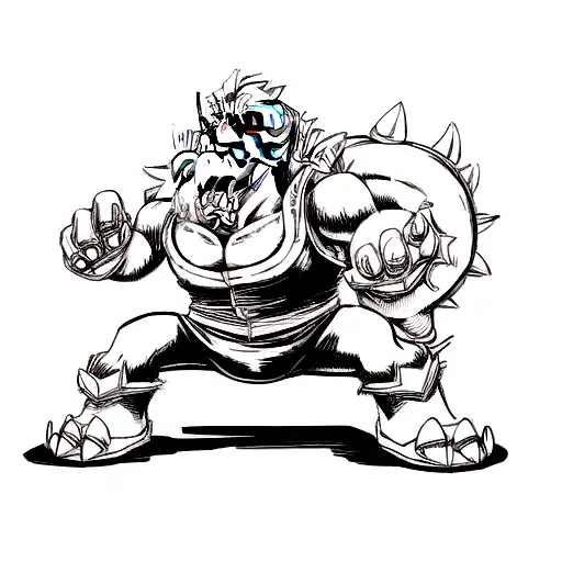 bowser tattoo design idea