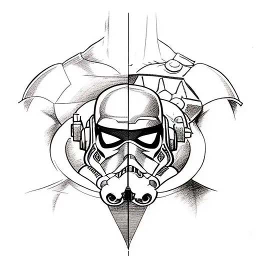 a nerd tattos for shoulder down to elbow with marvel comics,  harry potter, star wars, books , fantasy books, lotr tattoo design idea