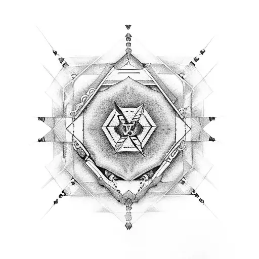 cybersigilism heartagram tattoo design idea