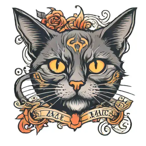 smack cat meme inspired tattoo tattoo design idea