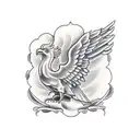 winged victory tattoo design idea