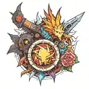 final fantasy 7 tattoo design idea