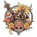 final fantasy 7 tattoo design idea