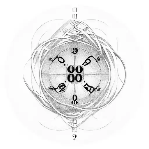 It should be the numbers 1908, underneath each other,  1 9 0 8  With every number there should be something intertwined  tattoo design idea