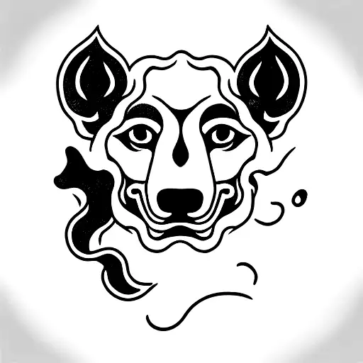Foo Dog tattoo design idea