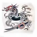 Sword tattoo design idea