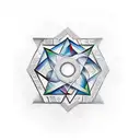 hexagram  tattoo design idea