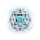 hexagram  tattoo design idea