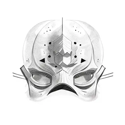 ALEX TERRIBLE MASK TATTOO SKETCH tattoo design idea