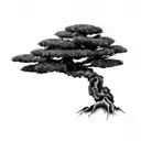 a bonsai tree tattoo design idea