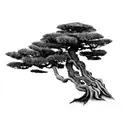 a bonsai tree tattoo design idea