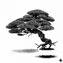 a bonsai tree tattoo design idea