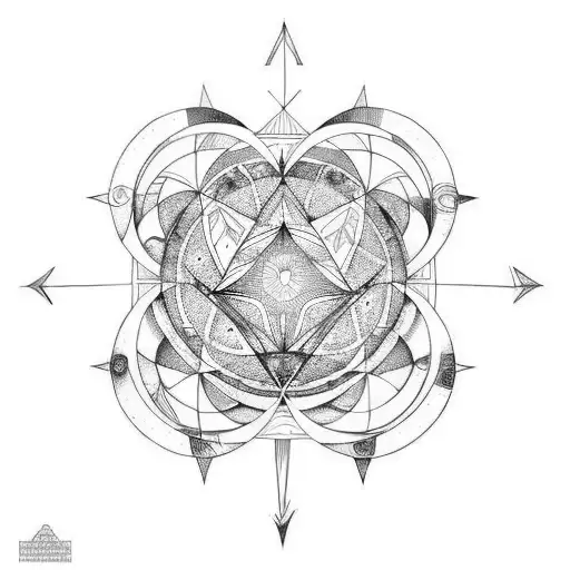 witchy Virgo symbolism earth cancer moon  tattoo design idea