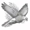 turtle dove sitting on tree branch   tattoo design idea