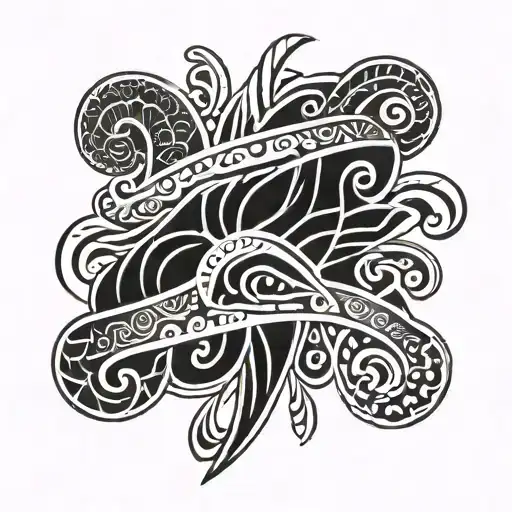 hand band ukrainian ornament tattoo design idea