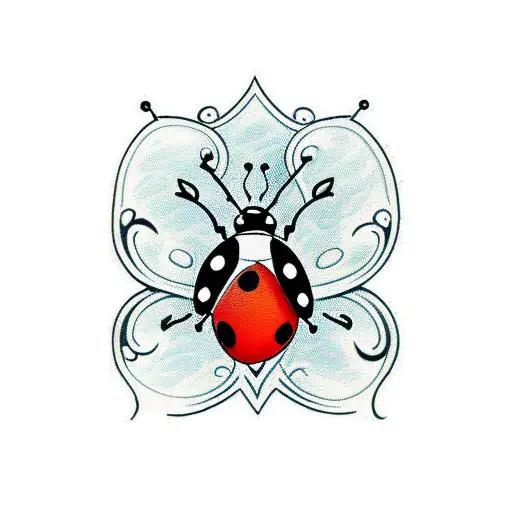HAVE Love with Lady bug tattoo design idea