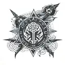 star wars sith code in aurebesh tattoo design idea
