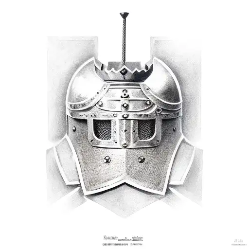 croatian knight armour tattoo design idea