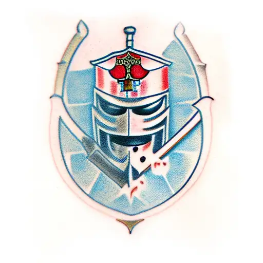 croatian knight tattoo design idea