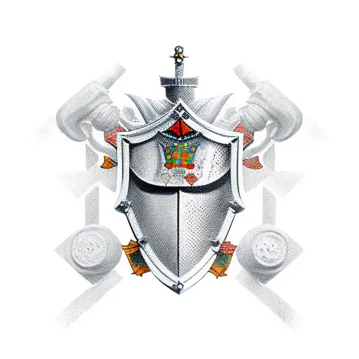 croatian knight tattoo design idea