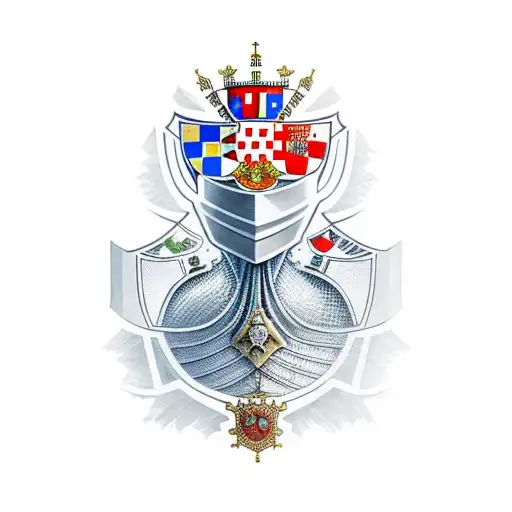 croatian knight tattoo design idea